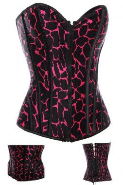 Corselet Leopard Rosa